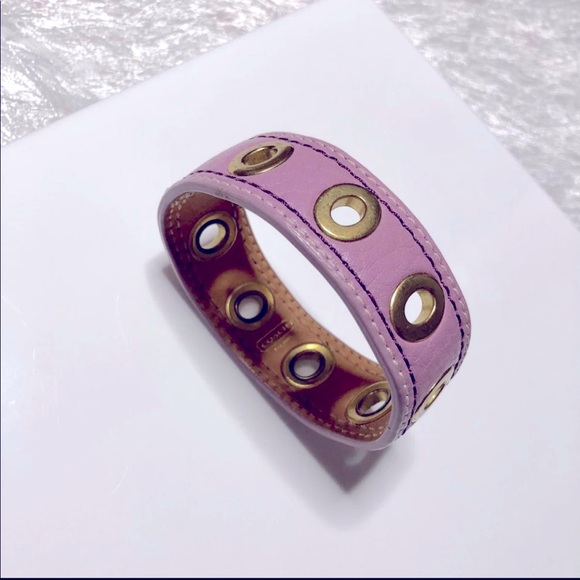 Lavender Coach Grommets Bracelet - Picture 1 of 8